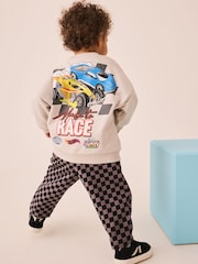 Gris à damier - Ensemble Hot Wheels Col rond et Survêtement (9mois-8ans) - Image 5 de 7