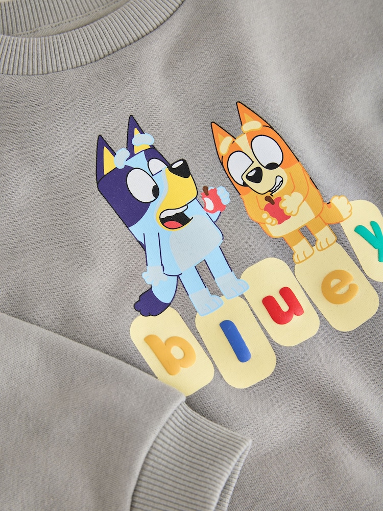 Grey Bluey Crew Sweatshirt (12mths-8yrs) - Image 8 of 8 Grey Bluey Crew Sweatshirt (12mths-8yrs) - Image 8 of 8