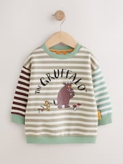 Ecru Stripe Gruffalo Crew Neck Sweat Top (6mths-8yrs) - Image 1 of 6