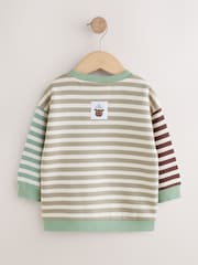 Ecru Stripe Gruffalo Crew Neck Sweat Top (6mths-8yrs) - Image 2 of 6