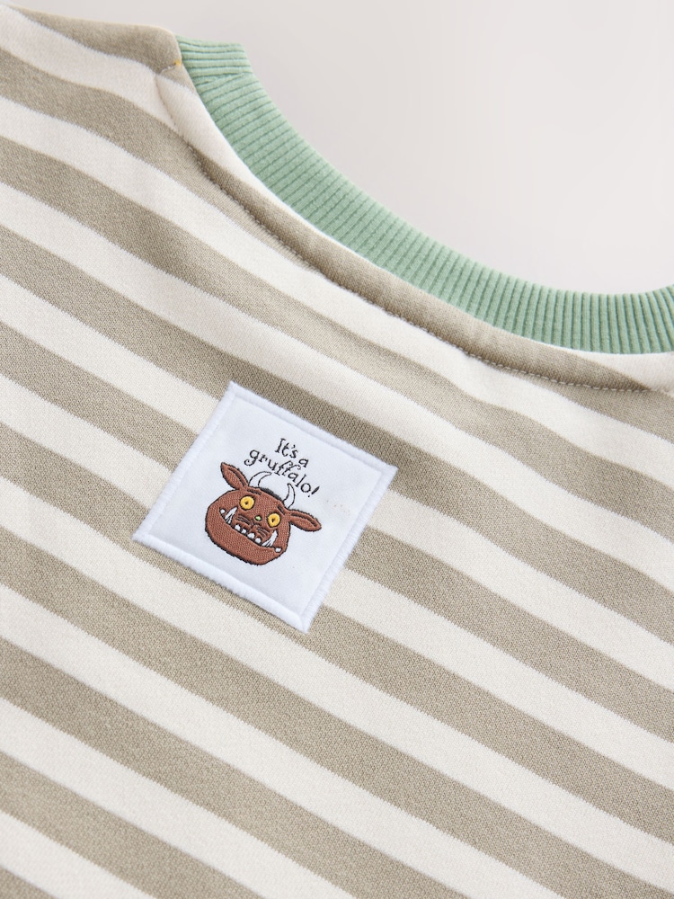 Ecru Stripe Gruffalo Crew Neck Sweat Top (6mths-8yrs) - Image 6 of 6 Ecru Stripe Gruffalo Crew Neck Sweat Top (6mths-8yrs) - Image 6 of 6