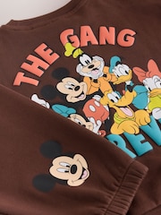 Chocolate Brown Mickey Mouse Crew Neck Sweat Top and Joggers Set (3mths-8yrs) - Image 10 of 10