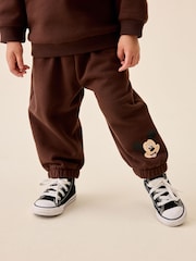 Chocolate Brown Mickey Mouse Crew Neck Sweat Top and Joggers Set (3mths-8yrs) - Image 3 of 10