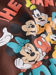 Chocolate Brown Mickey Mouse Crew Neck Sweat Top and Joggers Set (3mths-8yrs) - Image 9 of 10