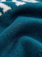 Teal Blue Tokyo Knitted Crew Neck Jumper (3mths-7yrs) - Image 7 of 7