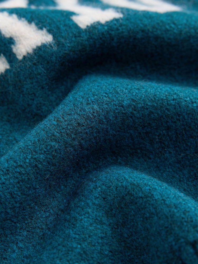 Teal Blue Tokyo Knitted Crew Neck Jumper (3mths-7yrs) - Image 7 of 7 Teal Blue Tokyo Knitted Crew Neck Jumper (3mths-7yrs) - Image 7 of 7