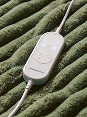 Morphy Richards Green Small EverCosy Luxury Striped Fleece Electric Heated Throw - Image 4 of 5