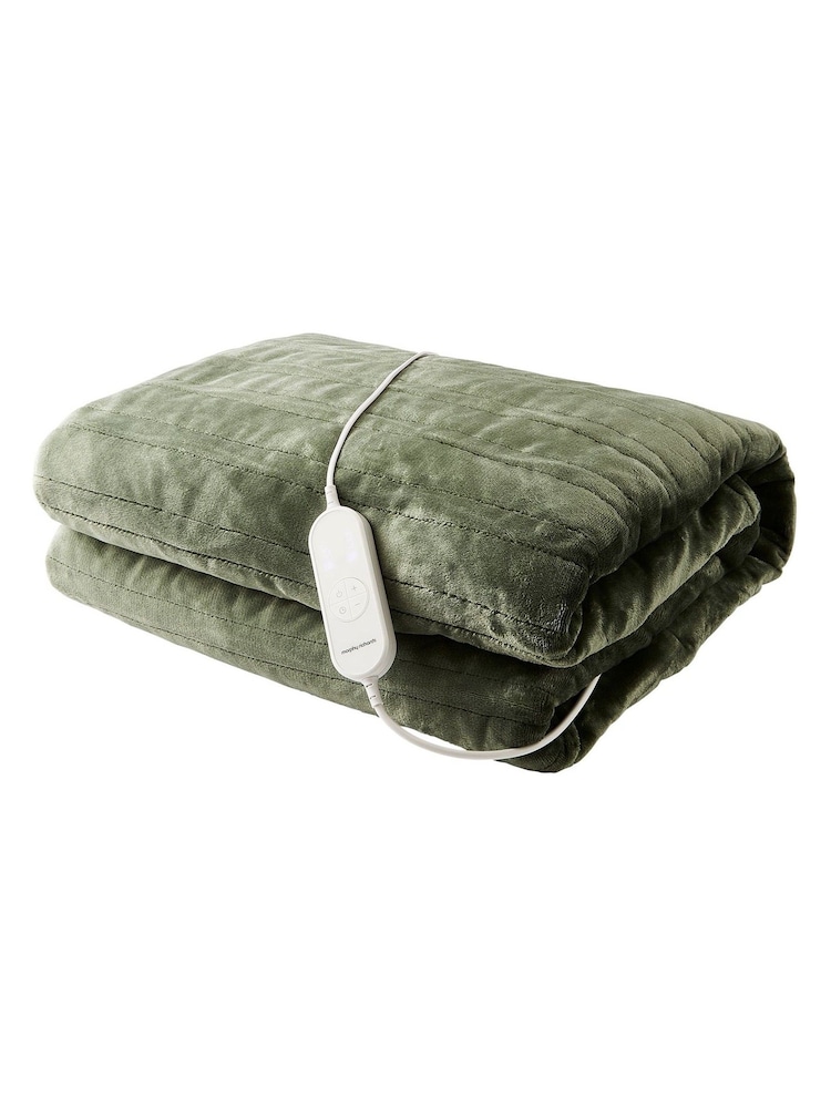 Morphy Richards Green Small EverCosy Teddy Fleece Electric Heated Throw - Image 1 of 5