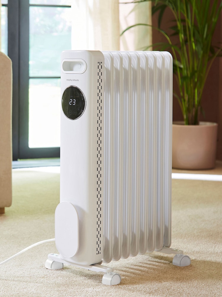 Morphy Richards White HeatFlux 2kw Digital Oil Filled Radiator - Image 2 of 3