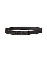 Calvin Klein Black Plaque Smooth Leather Belt - Image 4 of 4