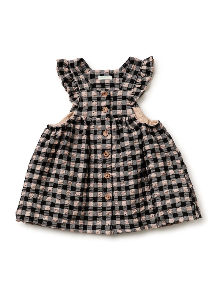 Benetton シアサッカーギンガム柄ドレス - 画像 1 / 3