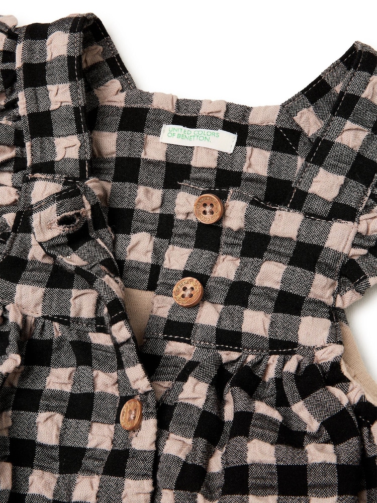 Benetton シアサッカーギンガム柄ドレス - 画像 3 / 3