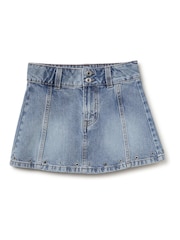 Benetton Stud Denim Mini Skirt - 3의 이미지 1