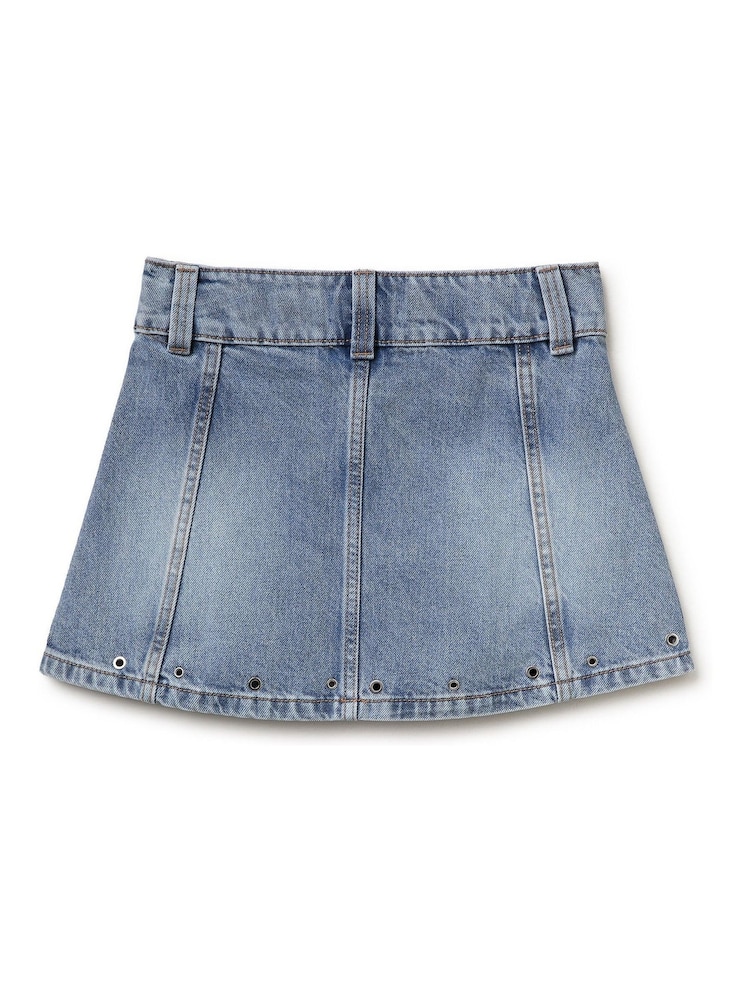 Benetton Stud Denim Mini Skirt - 3의 이미지 2