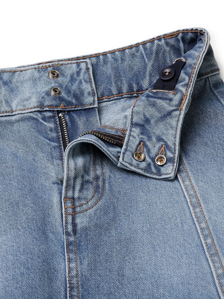 Benetton Stud Denim Mini Skirt - 3의 이미지 3