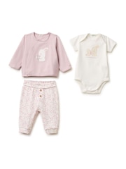 Benetton Bunny Detail Boja kože top & Set helanki 3 komad - Slika 1 od 3