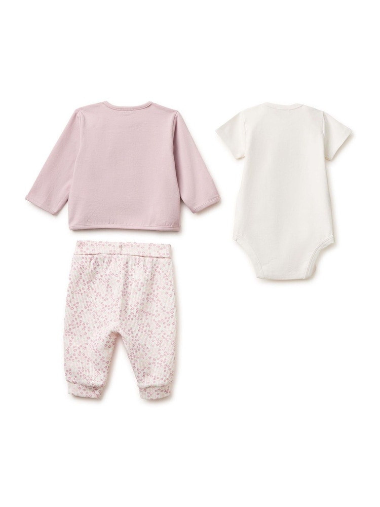 Benetton Bunny Detail Boja kože top & Set helanki 3 komad - Slika 2 od 3