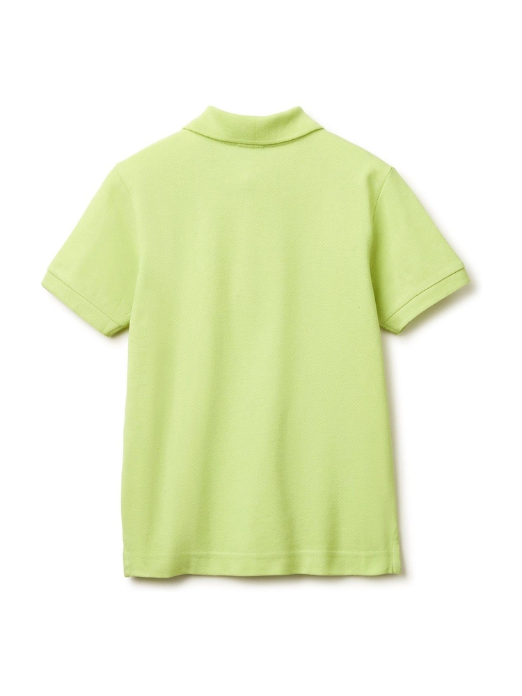 Benetton Green Short Sleeve Pique Polo Shirt - Image 2 of 3