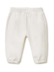 Benetton weiße Jogginghosen mit Animal-Applikation - Bild 2 von 3