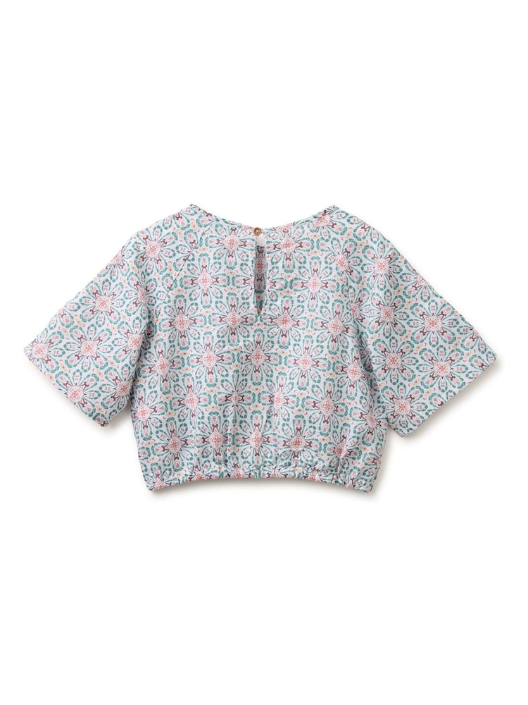 Benetton White All Over Print Blouse - Image 2 of 3