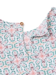 Benetton White All Over Print Blouse - Image 3 of 3