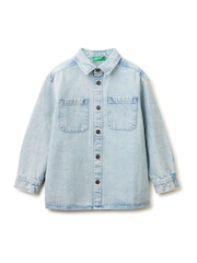 Benetton prugasta Teksas plava košulja - Slika 1 od 3