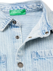 Benetton prugasta Teksas plava košulja - Slika 3 od 3