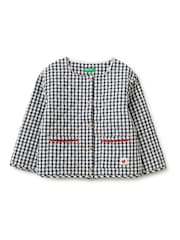 Benetton Black Gingham Jacket - Image 1 of 3