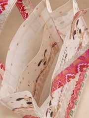 Cath Kidston Pink/Oatmeal Wallace and Gromit Small Book Bag - Image 7 of 7