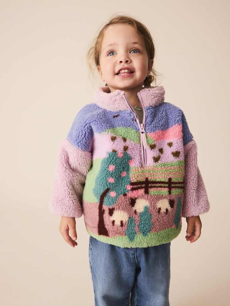 Blue Farm Half Zip Fleece (3mths-7yrs) - Image 1 of 7 Blue Farm Half Zip Fleece (3mths-7yrs) - Image 1 of 7