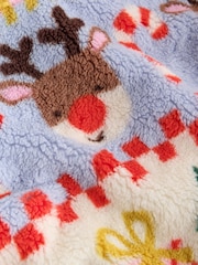 乳白色 - Christmas Santa Zip Up Fleece (3mths-7yrs) - 圖片 8，共 9