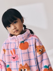 Lilac Purple Pets Half Zip Fleece (3mths-7yrs) - Image 1 of 8