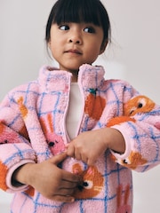 Lilac Purple Pets Half Zip Fleece (3mths-7yrs) - Image 4 of 8