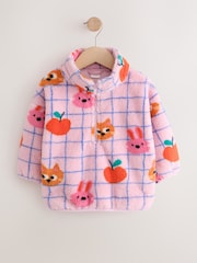 Lilac Purple Pets Half Zip Fleece (3mths-7yrs) - Image 5 of 8