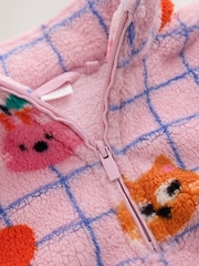 Lilac Purple Pets Half Zip Fleece (3mths-7yrs) - Image 7 of 8