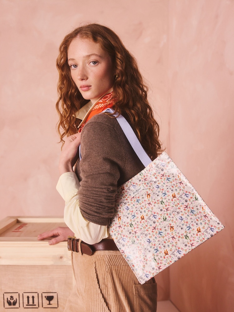 Cath Kidston Ecru Wallace and Gromit Medium Bookbag - Image 1 of 8 Cath Kidston Ecru Wallace and Gromit Medium Bookbag - Image 1 of 8
