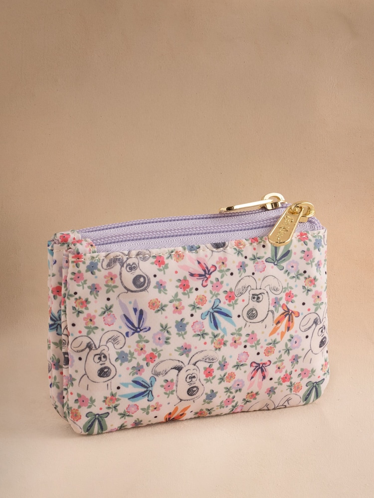 Cath Kidston Ecru Wallace and Gromit Double Zip Purse - Image 2 of 5