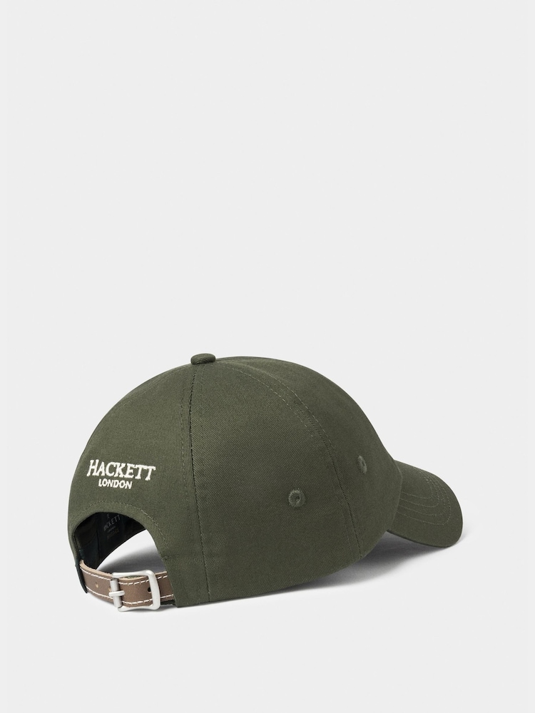 Hackett Green Heritage Peaks Twill Cap - Image 2 of 4 Hackett Green Heritage Peaks Twill Cap - Image 2 of 4