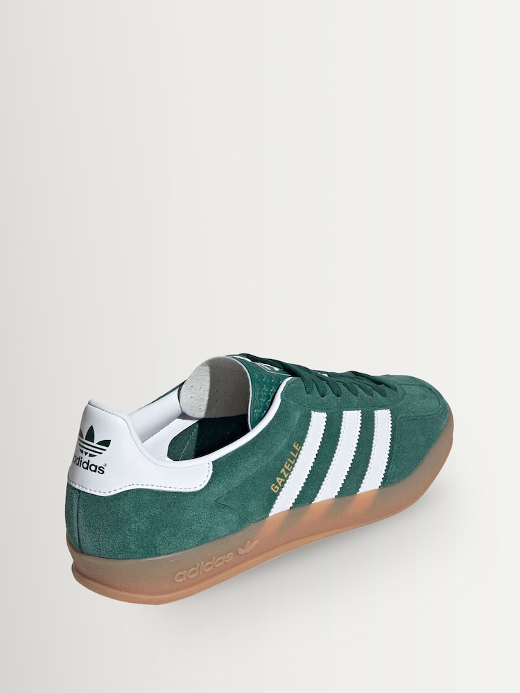 adidas Originals Green/White Gazelle Indoor Trainers - Image 13 of 13 adidas Originals Green/White Gazelle Indoor Trainers - Image 13 of 13