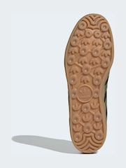 adidas Originals Black/Green Gazelle Indoor Trainers - Image 7 of 9