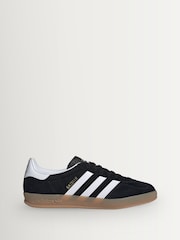 أسود/أبيض - حذاء رياضي Gazelle Indoor من adidas Originals - صورة 1 من 7