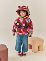 Brown Flower Zip Through Fleece (3mths-7yrs) - Image 4 of 9
