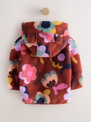 Brown Flower Zip Through Fleece (3mths-7yrs) - Image 7 of 9