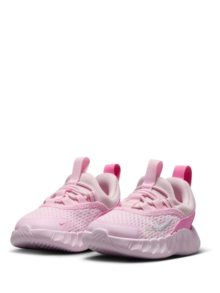 Nike Pink Foam Free Ride Baby/Toddler Trainers - Image 2 of 7 Nike Pink Foam Free Ride Baby/Toddler Trainers - Image 2 of 7