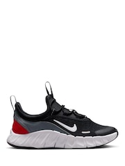 Nike Black Grey Red Junior Free Ride Trainers - Image 1 of 7