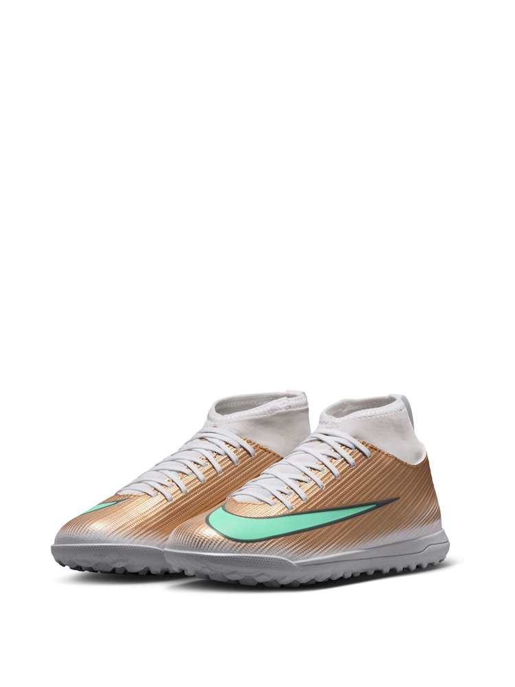 Nike Yellow Junior  Mercurial Superfly 11 Club "Kylian Mbappa" Turf High-Top Football Trainers - Image 2 of 8