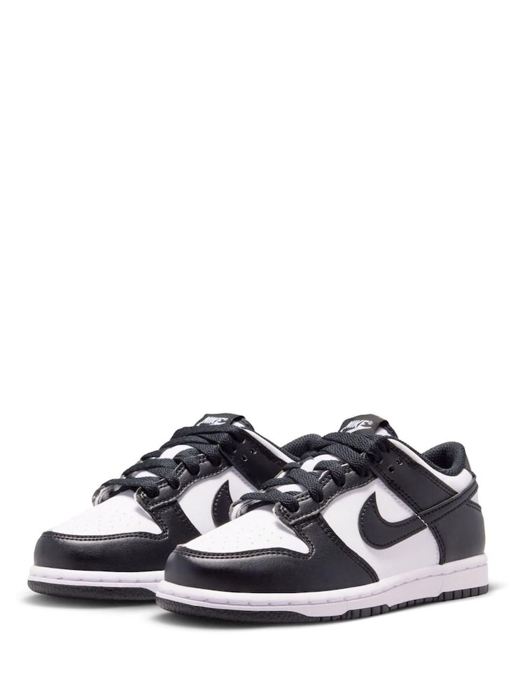 Nike White Black Junior Dunk Low Trainers - Image 2 of 7 Nike White Black Junior Dunk Low Trainers - Image 2 of 7