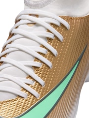 Nike Yellow Jr. Mercurial Superfly 11 Club "Kylian MbappÃ©" Little/Multi-Ground High-Top Football Boots - Image 8 of 9