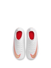 Nike Blur Bright Crimson Jr. Mercurial Superfly 11 Club Little Kids MultiGround HighTop Soccer Cleats - Image 7 of 11