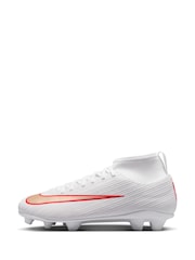 Nike Blur Bright Crimson Jr. Mercurial Superfly 11 Club Little Kids MultiGround HighTop Soccer Cleats - Image 8 of 11